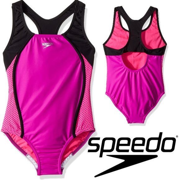 Speedo Other - SPEEDO Girls One Piece Swimsuit "Mesh Splice"